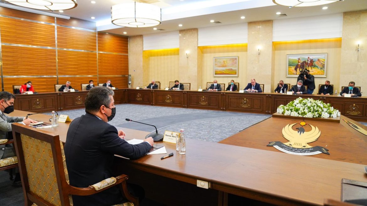 The Prime Minister of the Kurdistan Region met with the Consuls and representatives of diplomatic missions working in the Kurdistan Region