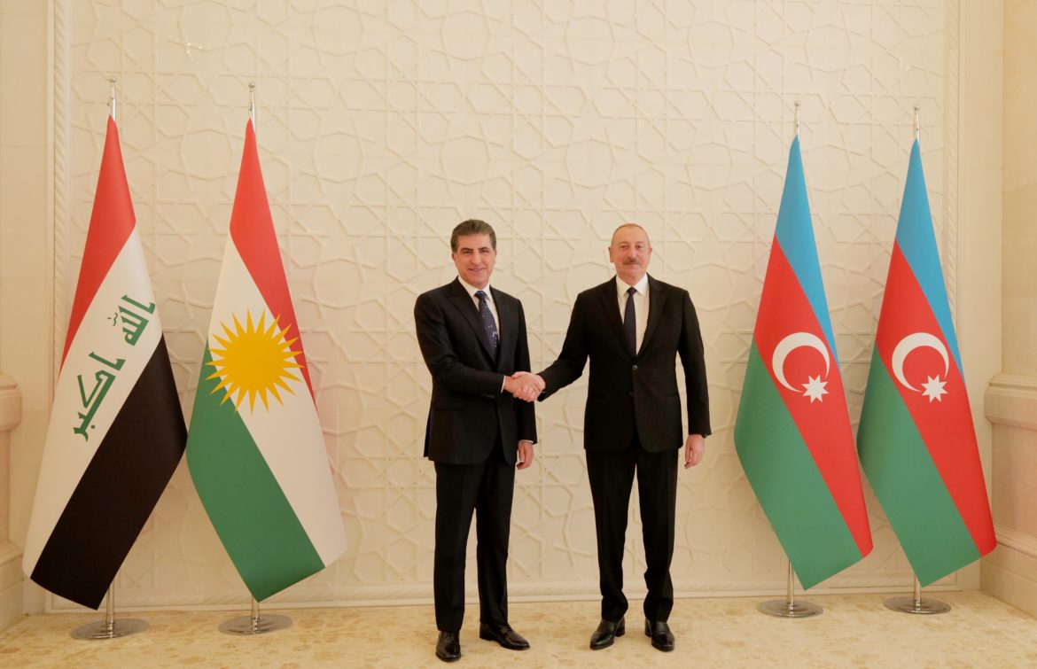Президент Курдистана Нечирван Барзани встретился в Баку с главой Азербайджана Ильхамом Алиевым