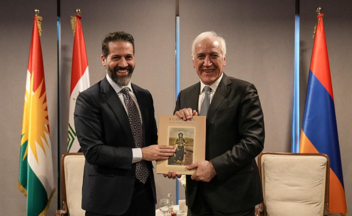 Заместитель премьер-министра региона Курдистан Кубад Талабани провел встречу с президентом Армении Ваагном Хачатряном