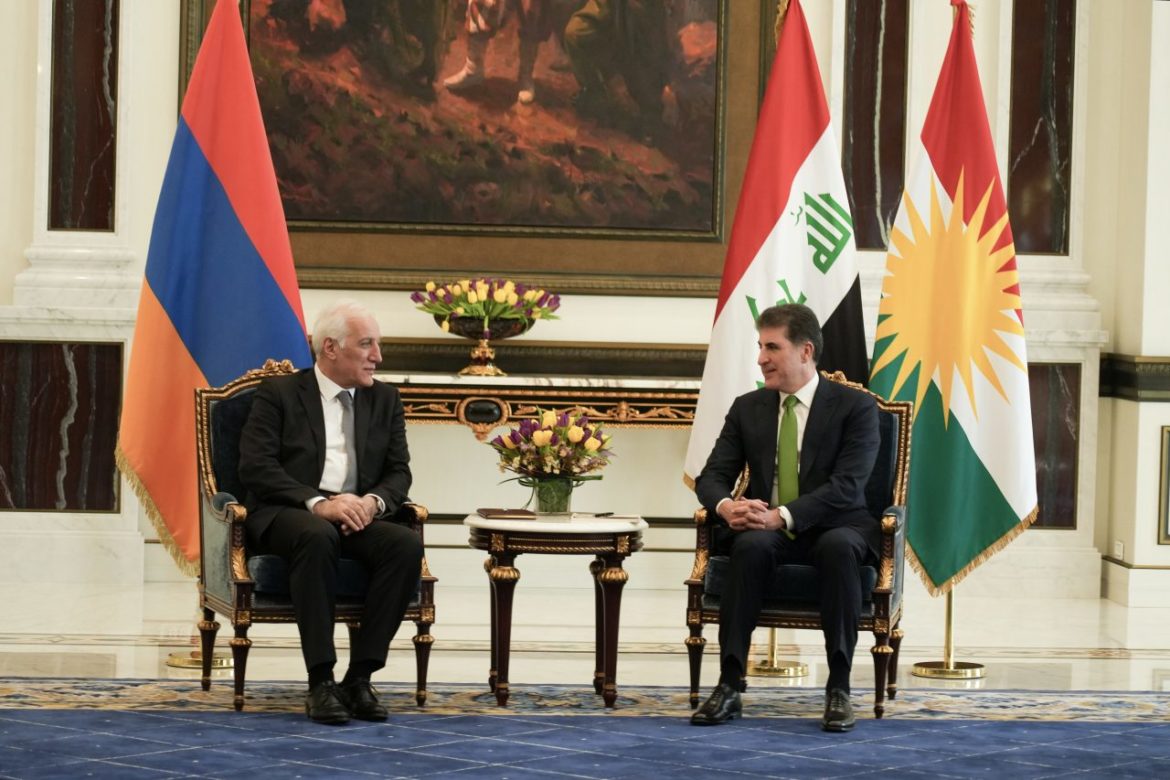 Президент Курдистана Нечирван Барзани встретился с президентом Армении Ваагном Хачатряном